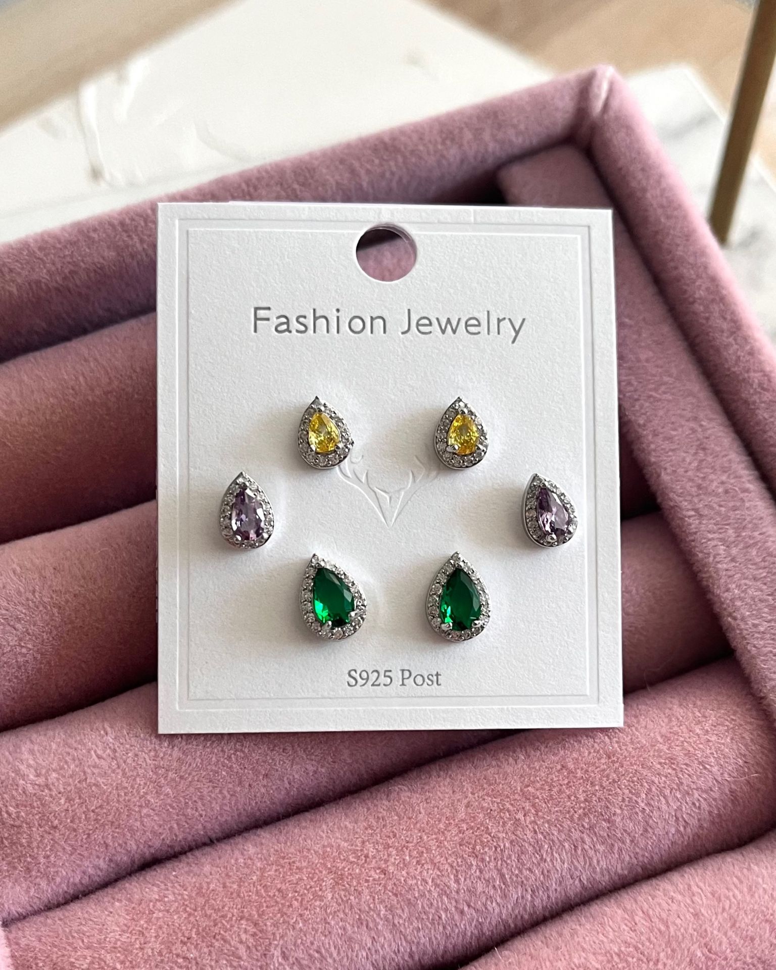 Mini Luxury Altılı Küpe Seti-Silver