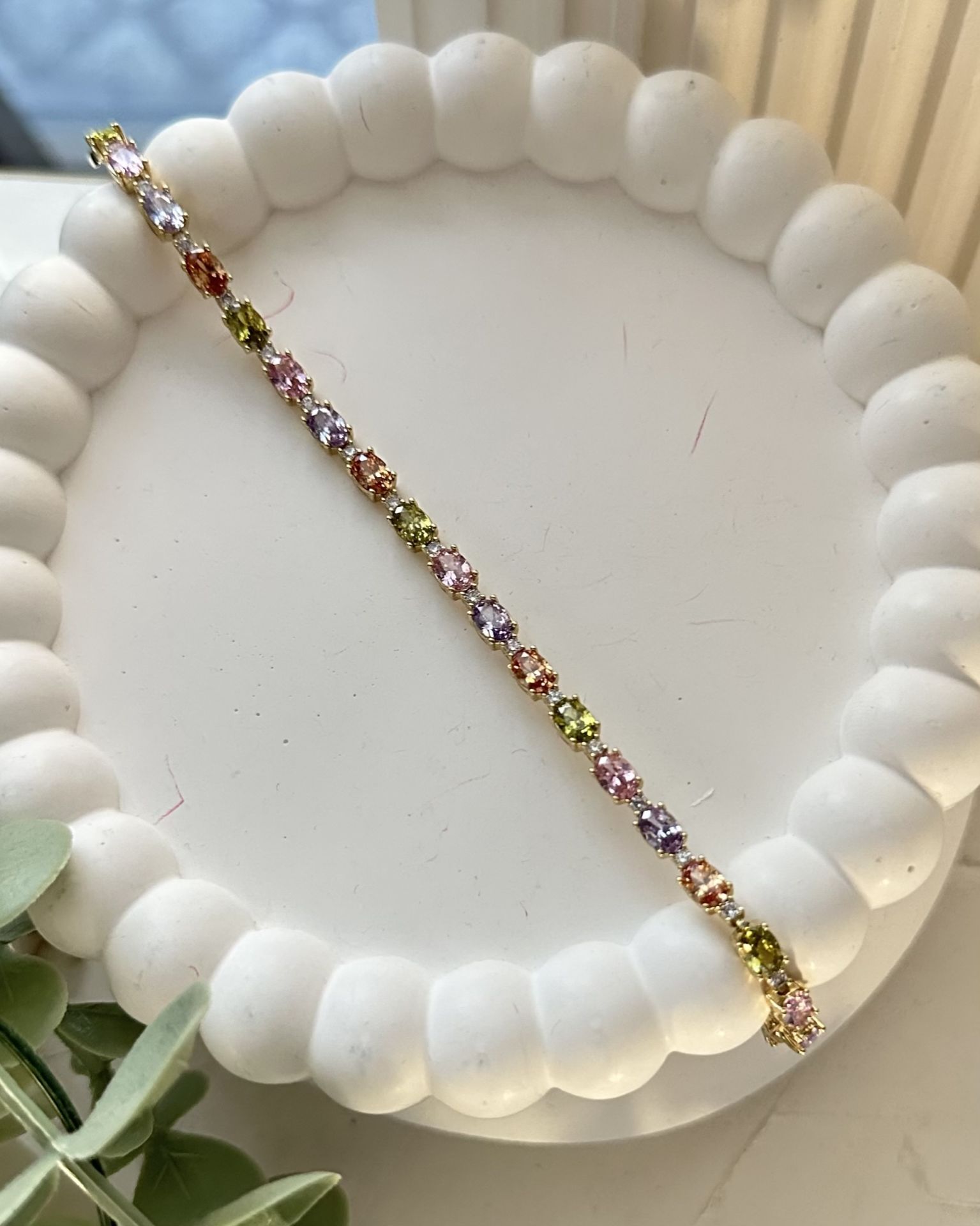 Açık Gold Soft Renk Taşlı Künye