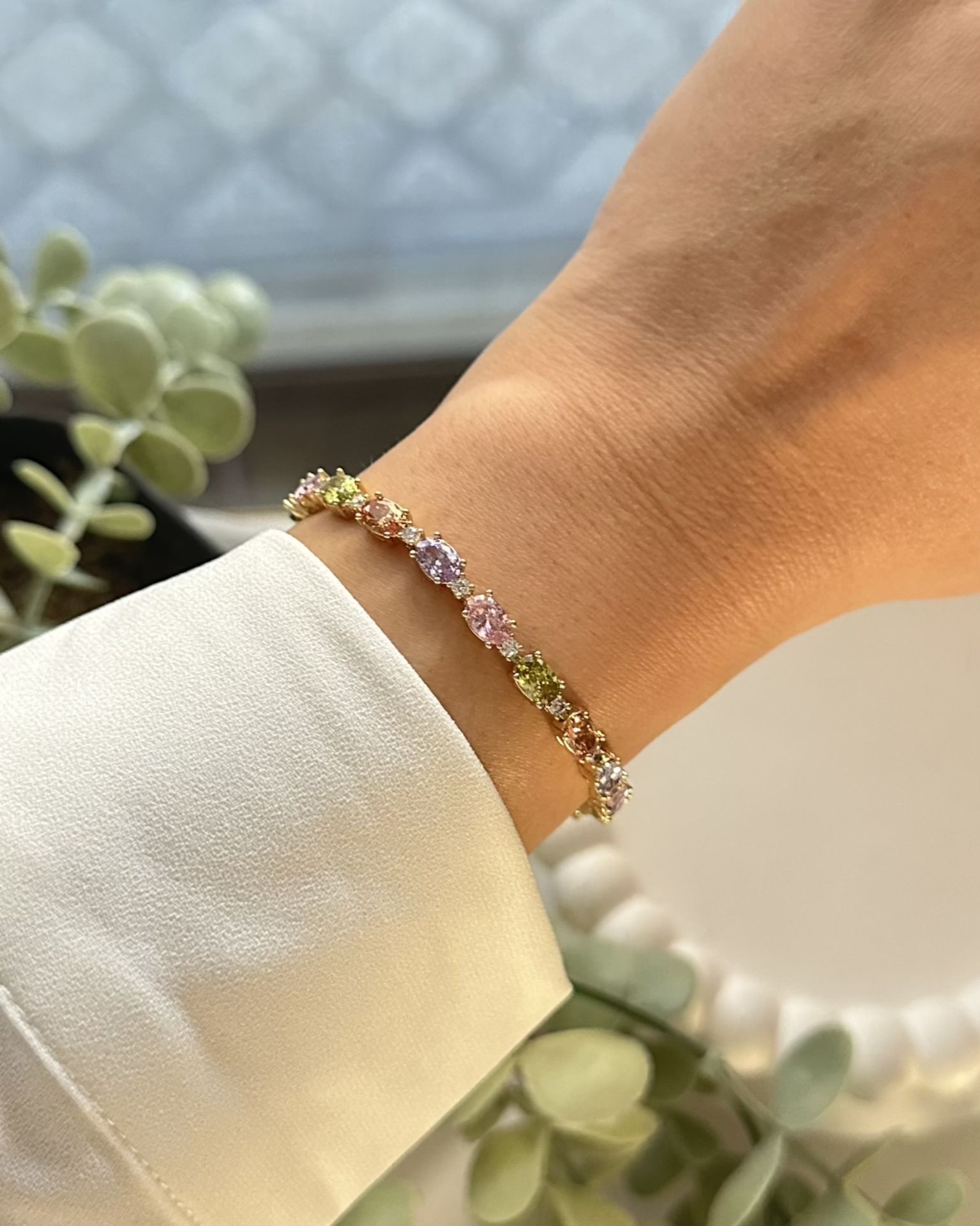 Açık Gold Soft Renk Taşlı Künye