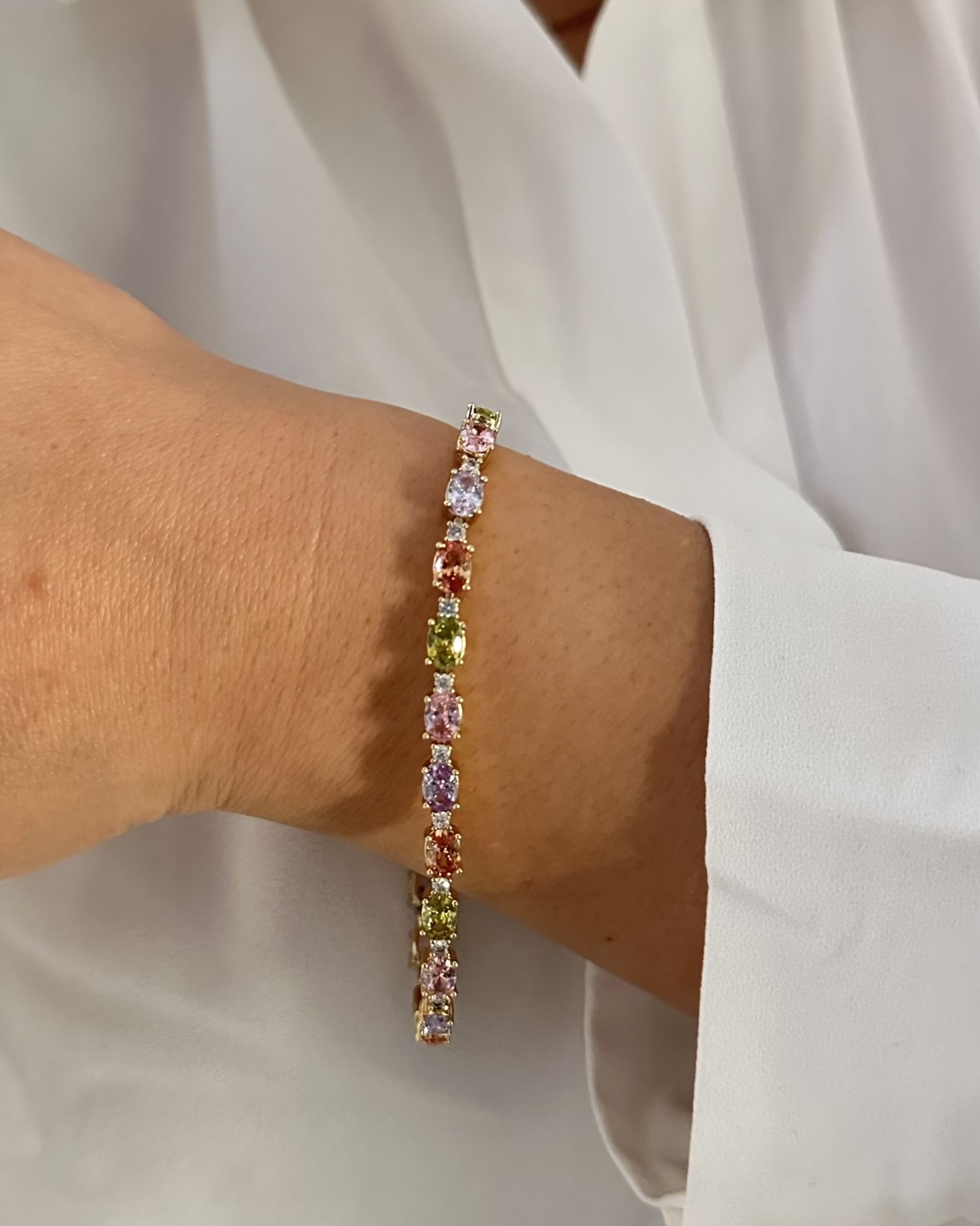 Açık Gold Soft Renk Taşlı Künye