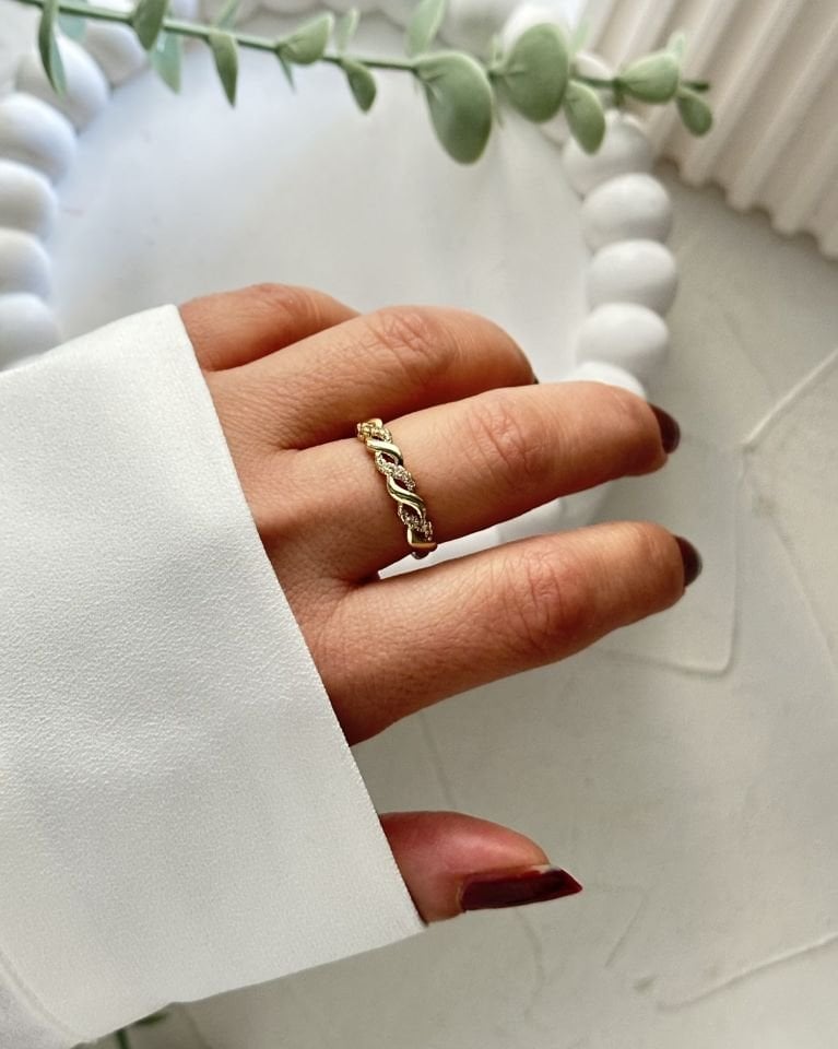 Burgu Motifli Yüzük