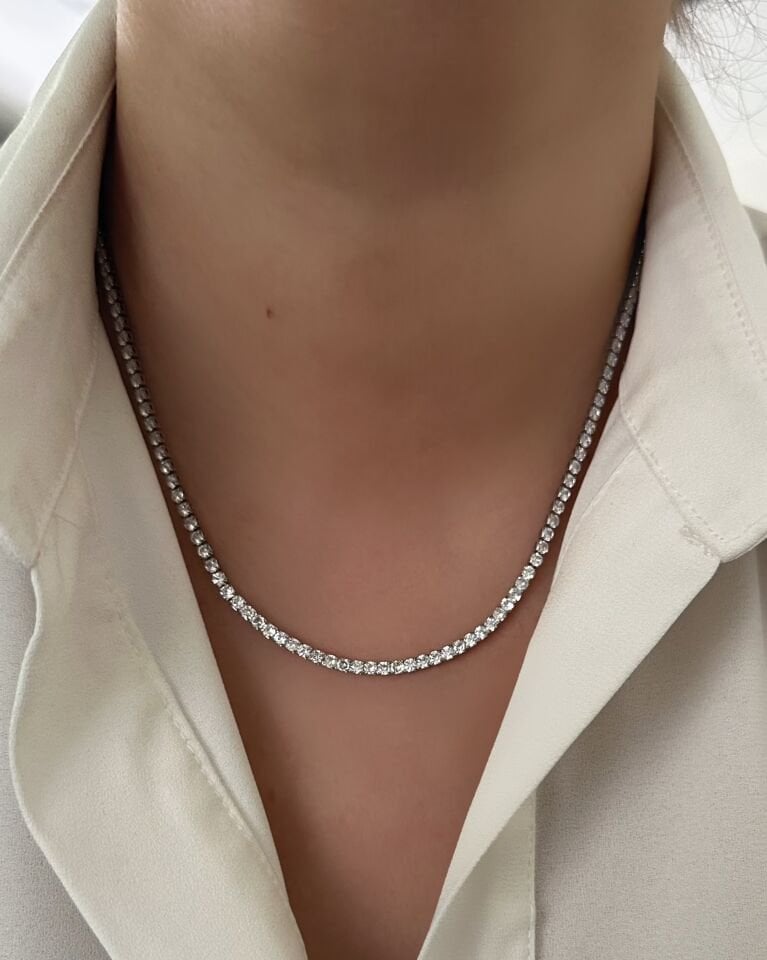 Silver Su Yolu Kolye|2,5mm