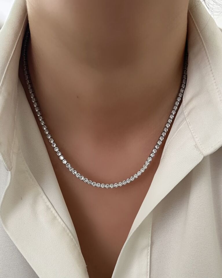 Silver Su Yolu Kolye|3mm