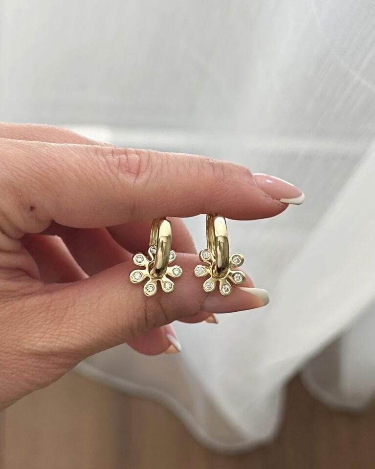 Açık Gold Göçmen Küpe