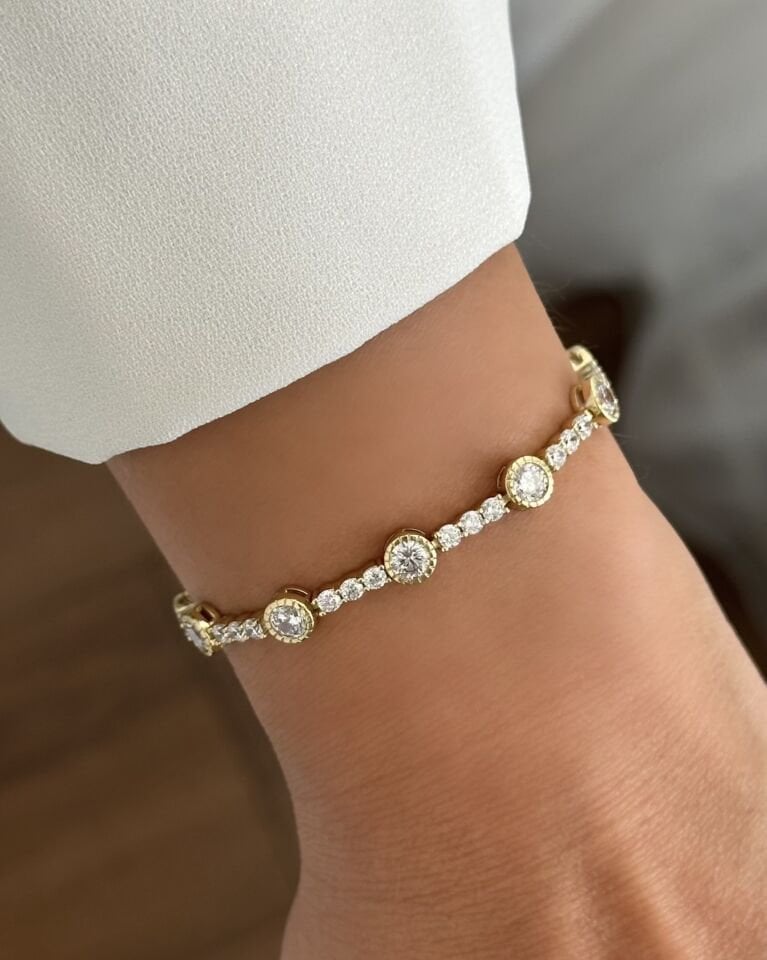 Açık Gold Tria Su Yolu Bileklik