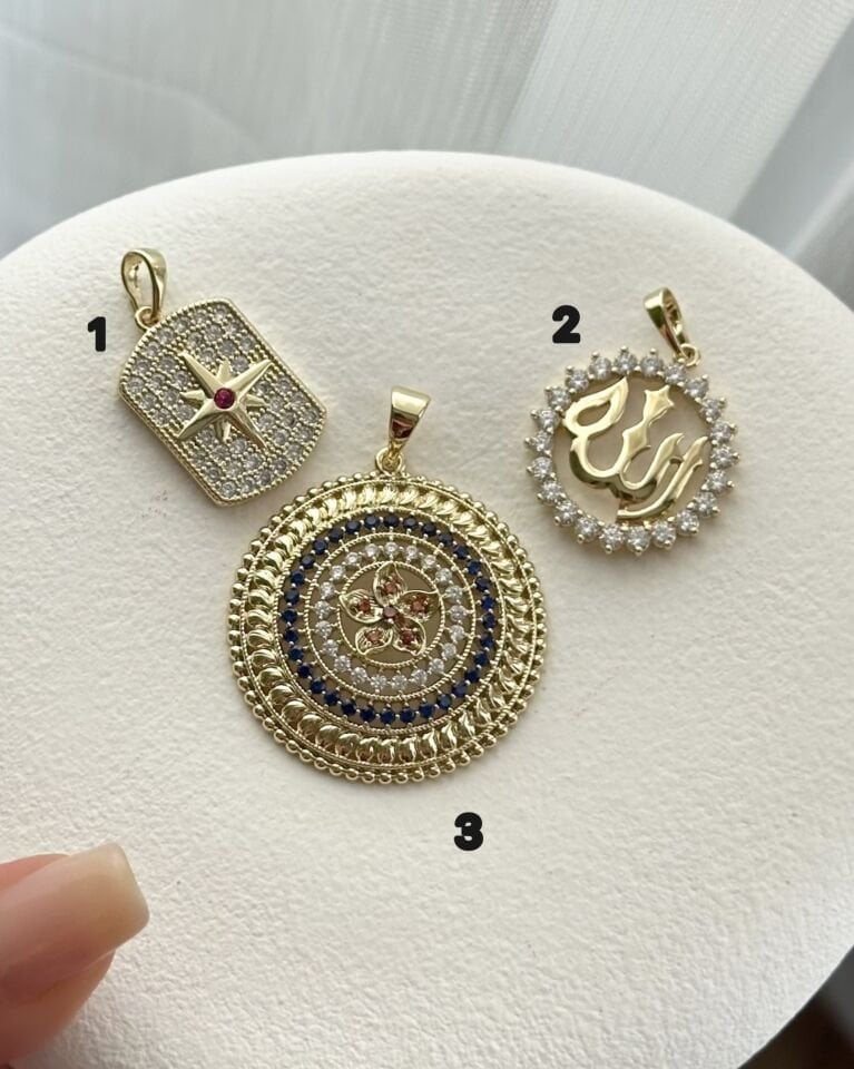 Açık Gold Kolye Uçları