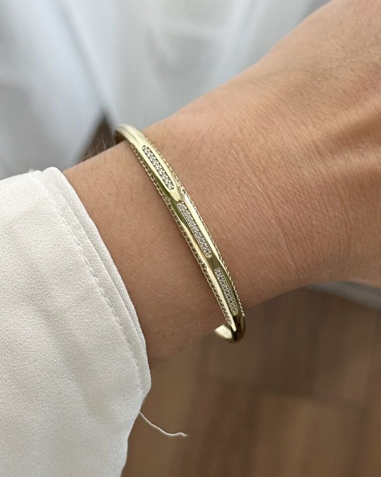 Açık Gold Kuyum Model Kelepçe|2