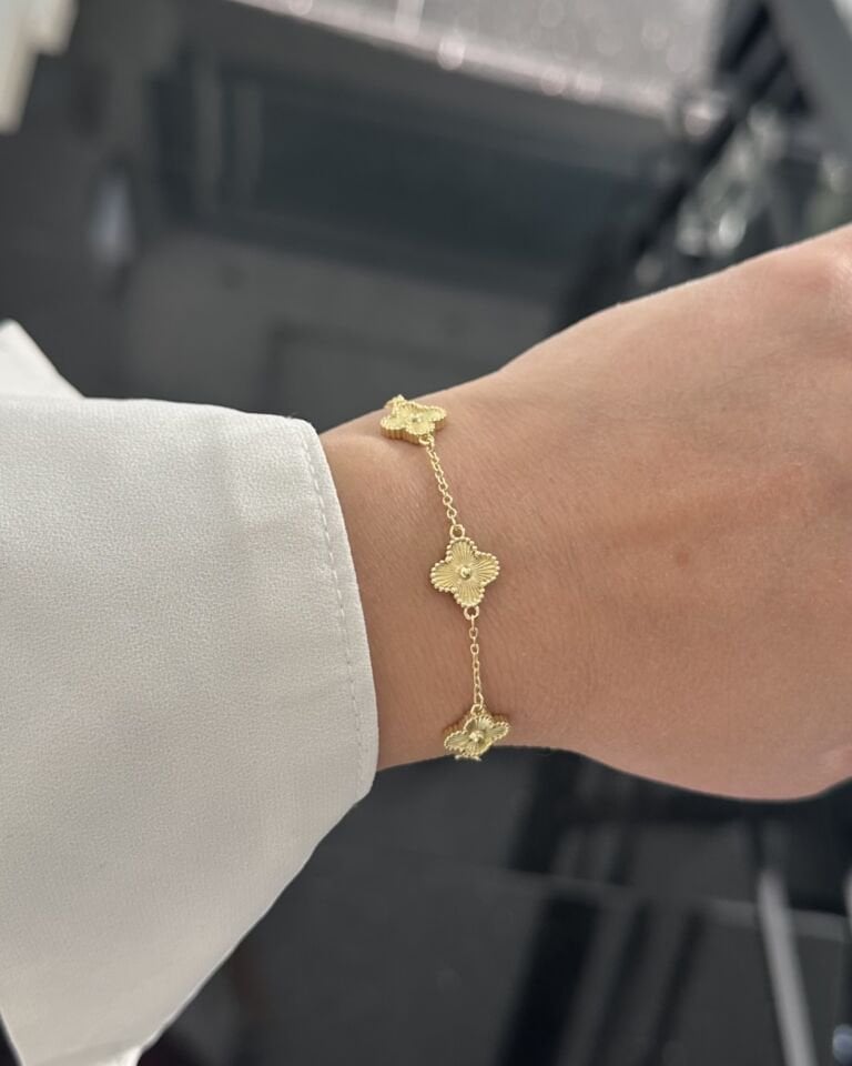 Açık Gold Marka Yonca Bileklik|1