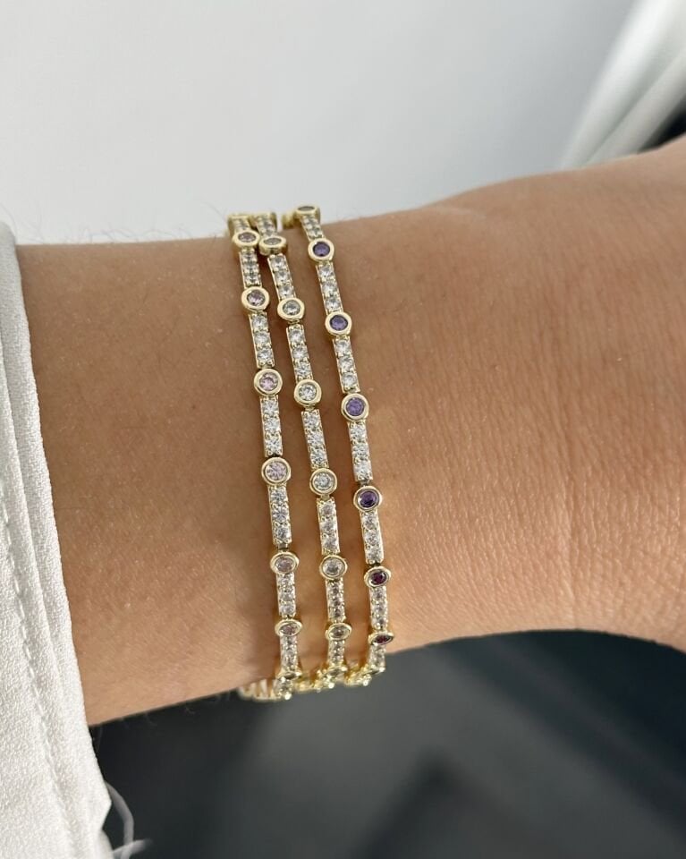 Açık Gold Mini Montür Bileklikler