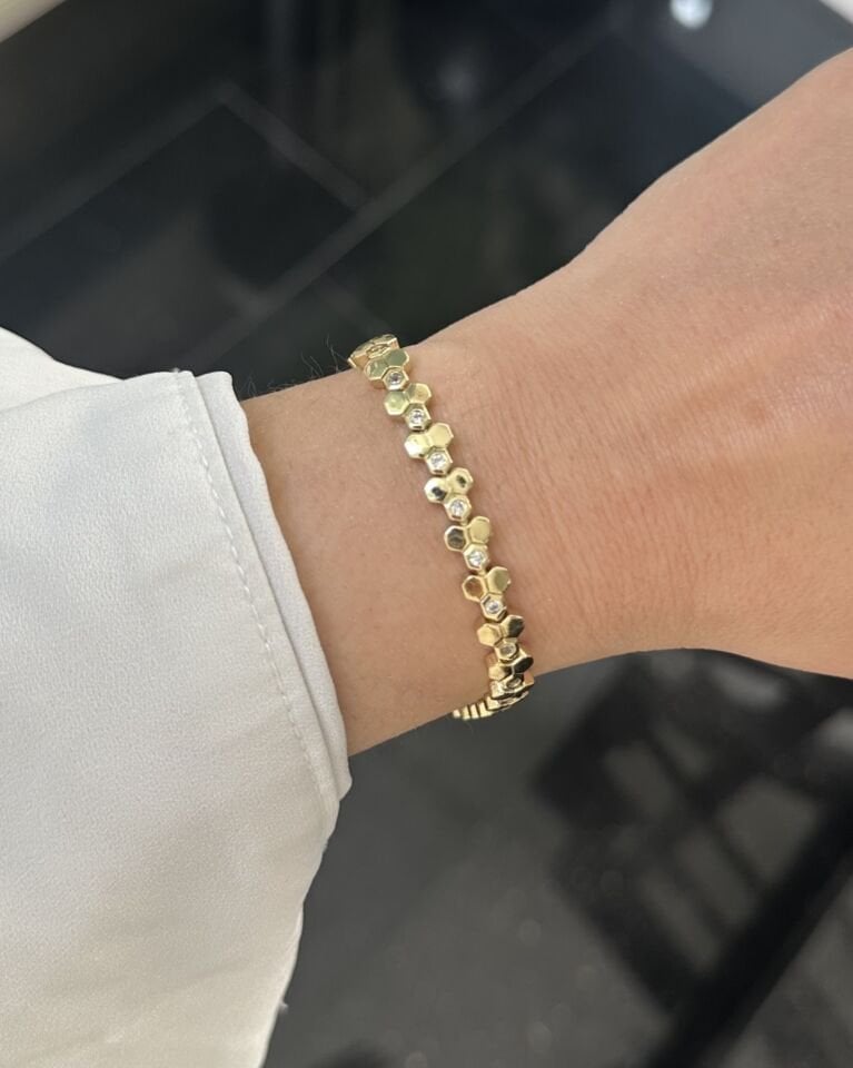 Açık Gold Tohum Model Bileklik