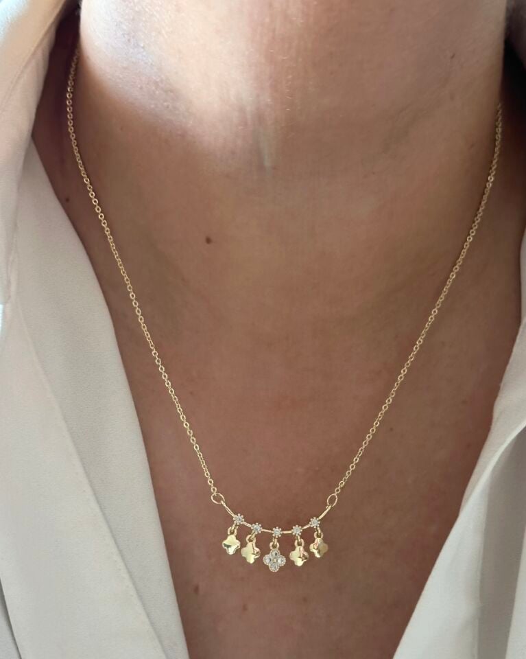 Açık Gold Figürlü Kolye|3