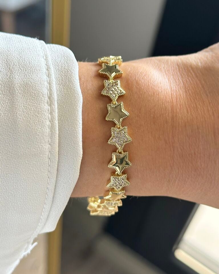 Açık Gold Star Bileklik