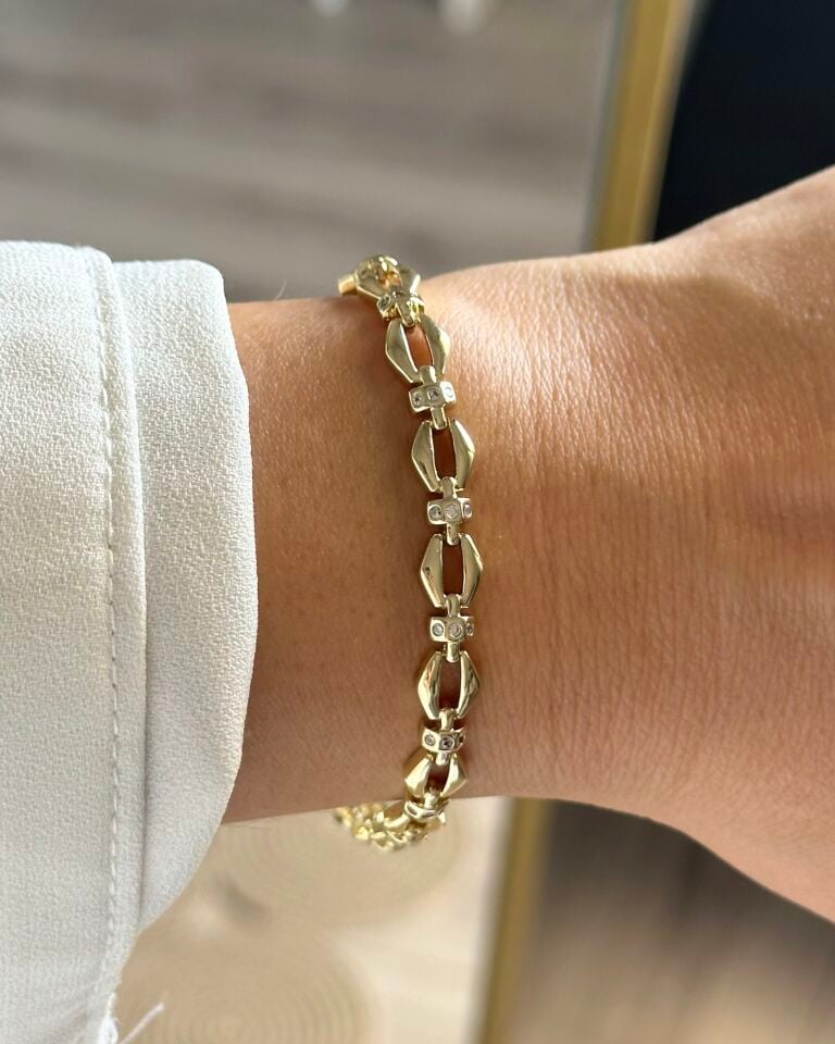 Açık Gold Helen Bileklik