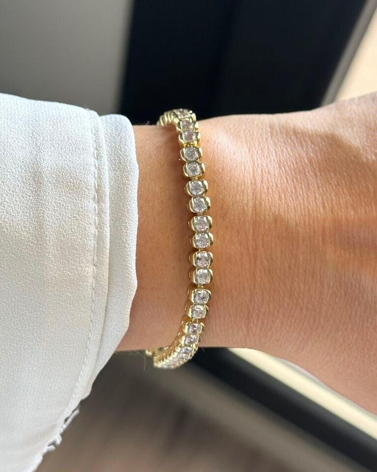 Açık Gold Kapsül Su Yolu Bileklik