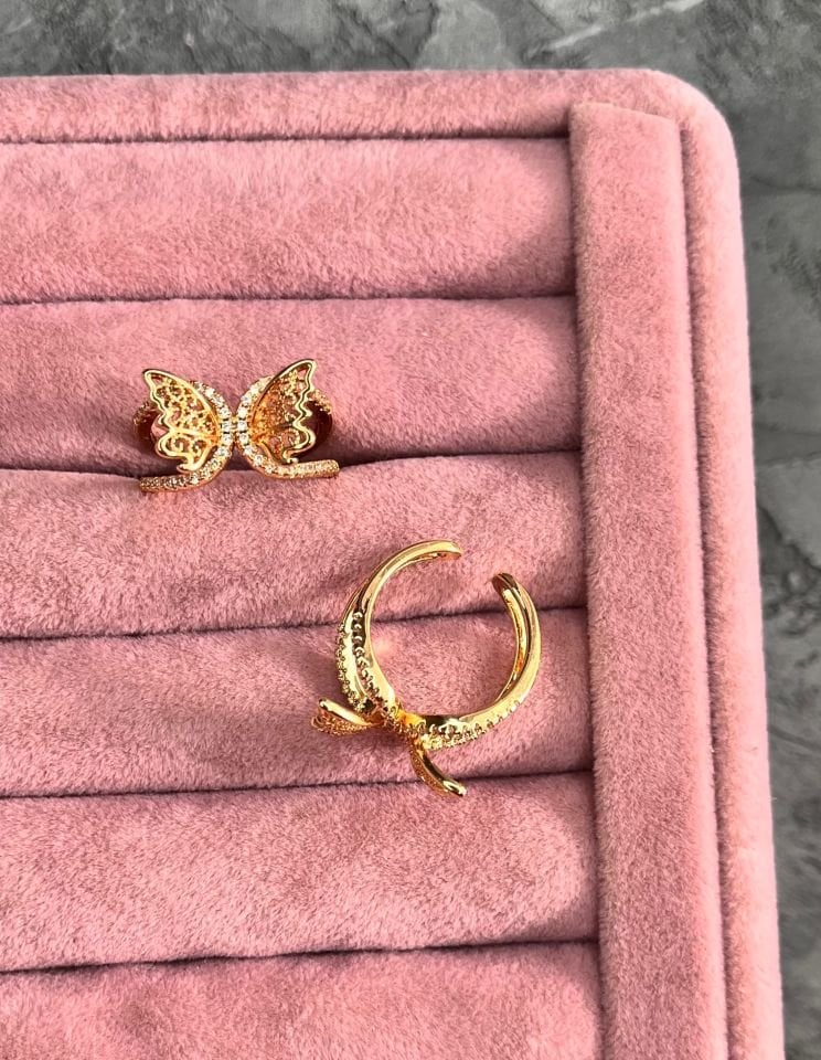 Altın Kaplama Gold Flying Ayarlanabilir Yüzük