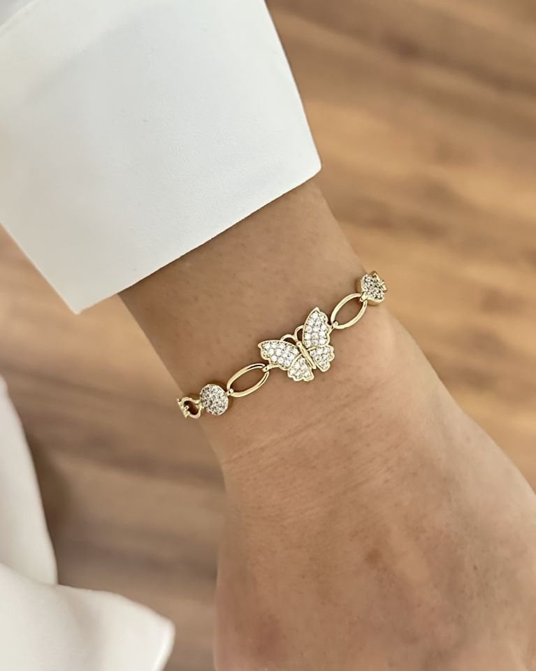 Açık Gold Kelebek Künye