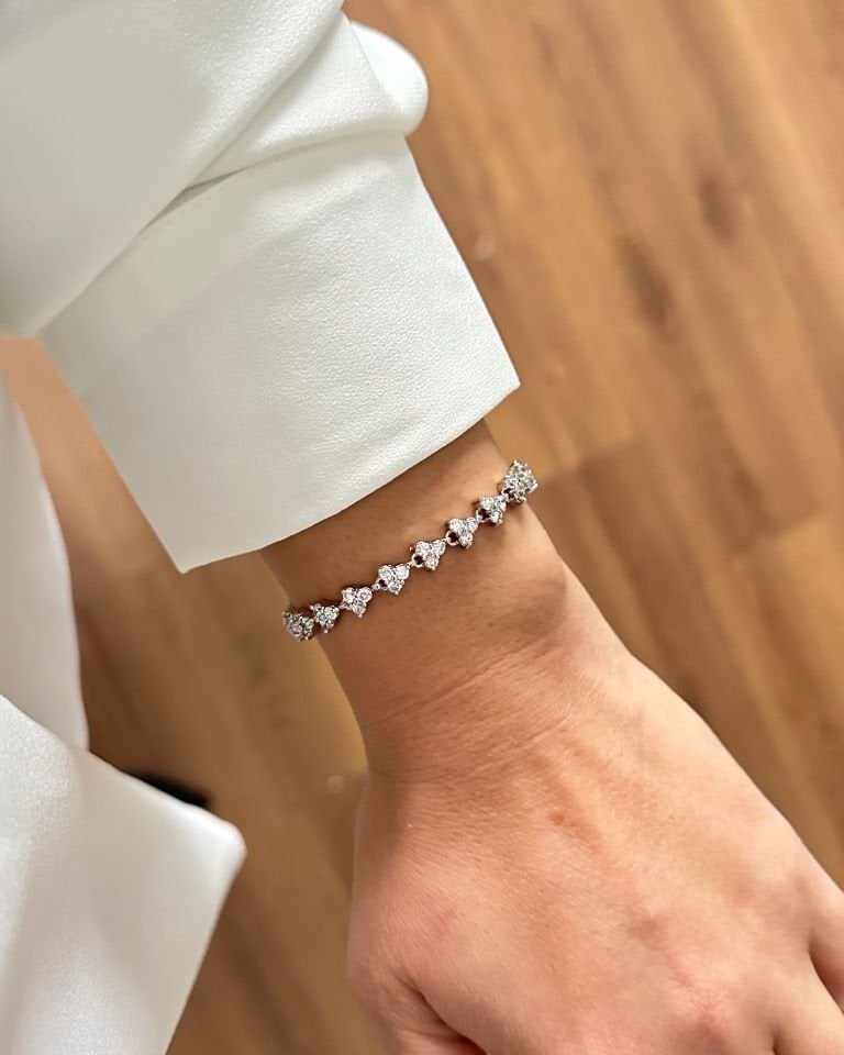 Silver Taşlı Üç Tohum Künye