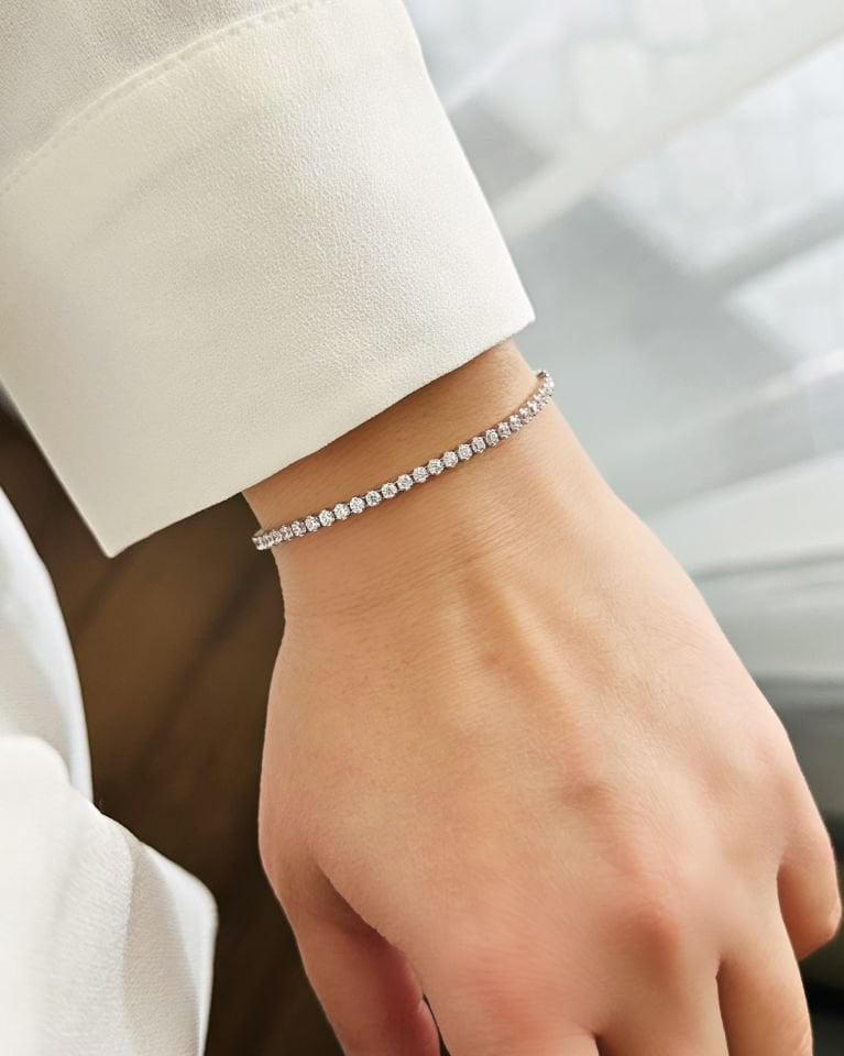 2mm Slim Su Yolu Bileklik|925 Gümüş