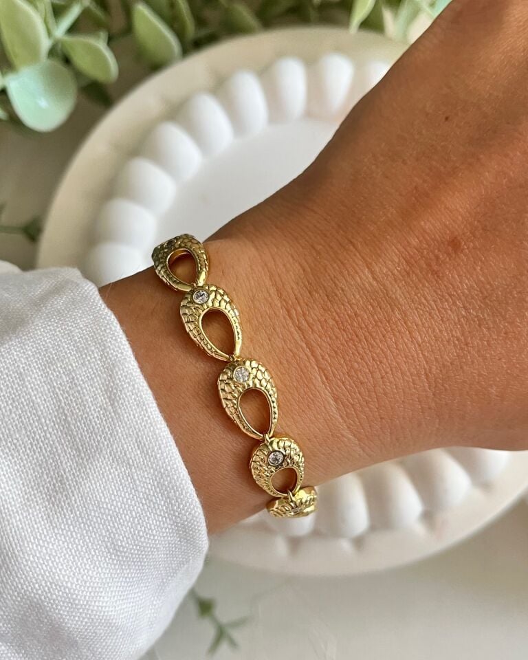 Açık Gold Vintage Motifli Künye
