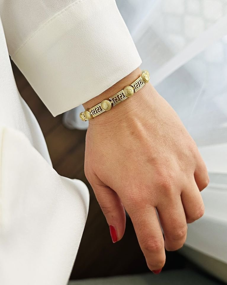 Açık Gold Etnik Bileklik