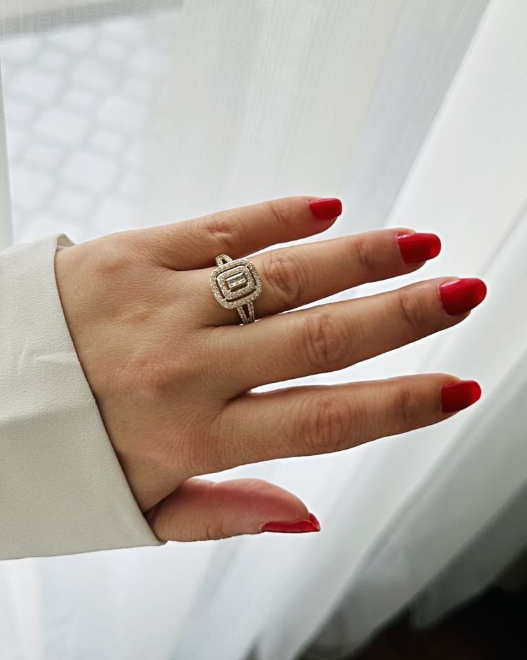 Sıvama Taşlı Baget Yüzük